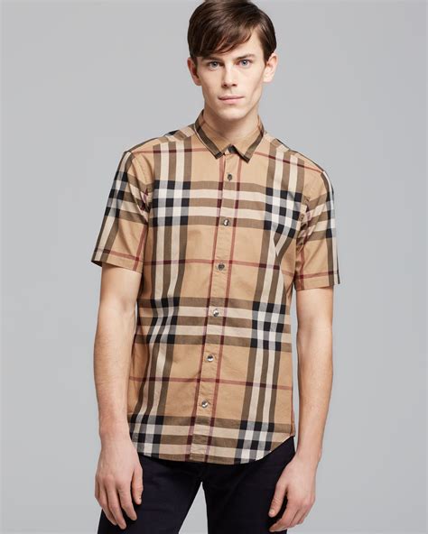 burberry brit shirt for men|Burberry plaid shirt men's.